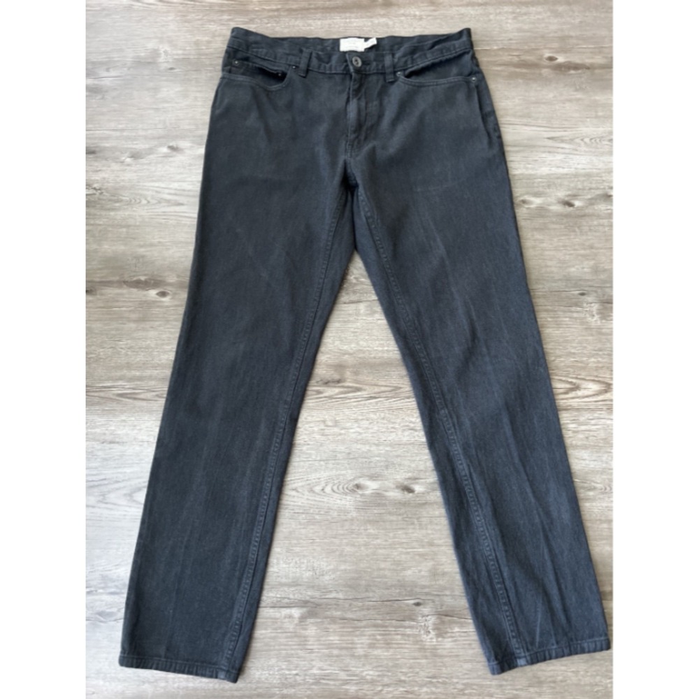 Club Monaco Jeans Mens Actual 33x30 Gray Denim Slim Straight  Nonstretch